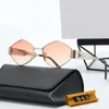 Lunettes de soleil de concepteur pour femmes hommes Triomphe lunettes protection UV mode lunettes de soleil lettre décontracté rétro lunettes en métal plein cadre avec boîte 4235