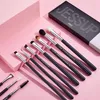 Pinsel Jessup Augen-Make-up-Pinsel-Set, 10-teilig, Kunsthaar, Lidschatten-Mischung, Eyeliner, Wimpern, Spoolie, Augenbrauen-Pinsel-Set, Geschenkbox T315