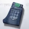 Męski projektant dżinsów Klasyczny męski dżinsy vaqueros ariat mody dżins blue szczupły spodnie Stretcasual ZQO2 G5AK