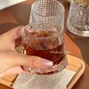 Wine Glasses Korean Niche Spinning Whiskey Glass Creative Rotating Decompression Cup Household Not Pouring Cups