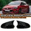 New Pair Side Wing Mirror Cover For Vauxhall Astra Opel Astra J MK6 SXI SRI GTC SE 2010-2013 M style Rear View Mirror Cap Cover