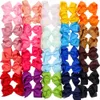 40/50/60 pièces par paires 4.5 pouces enfant filles grand ruban nœuds de cheveux Clips accessoires pour les tout-petits enfants filles accessoires de cheveux 240109