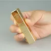 Metal Creative Gold Bar Torch Lighter Refillable Butane No Gas Lighter Men's Ignition Gadgets Personalized Gifts