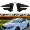 جديدة 2x سيارة جناح الجانبية تغطي غطاء للمقعد ليون MK3 MK3.5 5F ST FR CUPRA 2013-2019 مرآة الرؤية الخلفية لامعة الألياف السوداء / الكربون