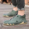 Leather Shoes for Men Casual Sneakers Waterproof Motorcycle Ankle Boots Italian Brand Men Shoes Luxury High Quality Loafers 240109