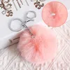 Keychains 1pc 8cm imitation furm ball soffy Soft Keychain Pendant peluche keyring sacs à dos