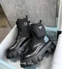 Женские ботинки Martin класса люкс Milano, весенние дизайнерские мотоциклетные ботинки из натуральной кожи 2024, туфли на платформе на массивном каблуке Prads Zapatos De Mujer с треугольным логотипом Wang