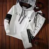 Fatos masculinos 2 peça conjunto outfits mens moletom conjunto hoodies conjuntos de treino primavera e outono jogger terno masculino pulôver inverno roupas casuais q230110