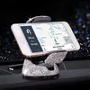 Mobiltelefonfästen Holders Crystal Car Phone Holder Support Universal Dashboard Mobiltelefoner Stand Air Vent Clip Mount Holder Bling Girls Car Accessories YQ240110