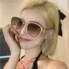 Occhiali da sole firmati Nuovi occhiali da sole coreani con montatura rotonda g Occhiali da sole da donna rossi moda Jiawang con occhiali di tendenza a prova di raggi UV Q7WC