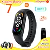 Uhren Original Xiaomi Band 7 Uhren Armband Armband 1,62 "Amoled Screen 15d Standby AOD 120Sport 4Coach 24H SPO2 Herzfrequenzschlaf