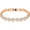 Swarovski Bracelet Designer Femmes Top Qualité Bracelet Haute Édition Plein Diamant Twist Boucle Bracelet Pour Utiliser Des Éléments Cristal Romain