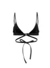 Cover-up gewoon sexy bikini hollow out zwempak voor meisjes Braziliaanse bikini zwart-witte strepen bedekken badpak met rok