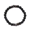 8mm Natural Volcanic Rock Stone Pärled Strands Charm Balance Armband For Women Men Lover Party Club Yoga Jewelry