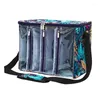 Storage Bags Knitting Tool Bag Capacity Portable Needles Yarn Clear Visible Oxford