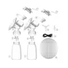Real Bubee Singledouble Electric Breast Pump With Milk Bottle Infant Usb Bpa Free Powerful Pumps Baby Feeding 240109
