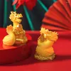 Décorations de jardin 4 pcs Zodiac Dragon Dolls Easter Centerpieces Miniature Résine Maison Accessoire