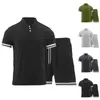 Survêtements pour hommes Survêtement 2 pièces Ensemble d'été Tendance Sport Costume hawaïen T-shirt à manches courtes Shorts Vêtements pour hommes