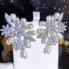 Boucles d'oreilles Missvikki luxe strass brillant perles pour femmes mariée goutte pendante fête mariage bijoux cadeaux