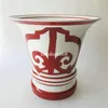 Vaso in bone china di buona qualità classico vaso rosso cinese Decorazione domestica di alto livello Regalo di inaugurazione della casa di nozze189y