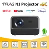 Proyector de haz N1 4K Android TFlag Selled Light Fuente 1080p Wifi 5G 800ansi 5W2 Mini Proyector para cine en casa 240110