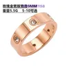 Högkvalitativ utgåva Rings Light Luxury Carter Korean version av Hot Selling Shower Ingen borttagning Titanium Steel Full Diamond Ring Female med originallåda