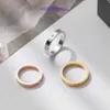 Joyería de diseño Carter Rings Anillo de diamantes de gama alta para personalidad de moda femenina Dedo índice de acero de titanio de color oro rosa de 18 quilates con caja original