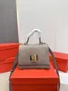 2024 Furlas Net Tote Bag Mini Toni Perla Borsa a mano in pelle di vitello scamosciata color block Sorrento in pelle di vitello Borsa da donna di lusso firmata Italia 20 * 16 cm con scatola