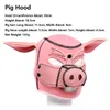 Masquerade Pig Hood Mask BDSM Pink Party Pig Masks Play Bondage Soft Removable Pig Nose Sex Toy For Couples Men Sexy Toys 240109