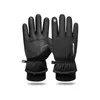 Gants de cyclisme en cuir Pu pour hommes et femmes, chauds d'hiver, coupe-vent et imperméables, pour écran tactile, pour conduite par temps froid