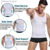 Waist Tummy Shaper Mens Slimming Body Shaper Vest Shirt Abs Abdomen Slim Gym Workout Tummy Control Compression Tank Top Sleeveless Shapewear Q240110