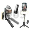 Selfie Monopiedi Stabilizzatore cardanico pieghevole con luce di riempimento Telefono portatile senza fili Bluetooth Selfie Stick per smartphone YQ240110