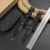 E-Solingen -S.E.K.ll -Tac Coltello a lama fissa 3,54" DC53 Lama in acciaio G10 Maniglie EDC Tattico esterno Autodifesa Caccia Coltelli da campeggio 140BK COLTELLI