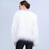 Women Faux Fur LED Light Coat Christmas Costumes Cosplay Fluffy Fur Jacket Outwear Winter Warm Festival Party Club Overcoat 240109