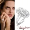 Genuine 925 Sterling Silver Twilight Breaking Dawn Bella Engagement Wedding Ring With Heart Shape Metal Box 240109