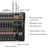 Mixer Audio Sound Mixing DJ Controller Bluetooth Tischkarte Professionelle digitale Konsolen Schnittstelle Konsolenausrüstung 8 Kanal 240110