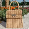 Totes Nuova borsa da spiaggia in rattan str borse firmate famose donne di marca 2020 borseborse alla modanegozio