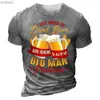 Men's T-Shirts Harajuku Fashion Beer Print Men's T-shirts Summer Men's Clothing Short Sleeve Tee Shirt Men Oversized T-Shirt Male Camiseta 6xlL240110