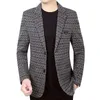 Giacca da uomo in cotone Plus 2023 Autunno e inverno Young Business Leisure Blazer per eleganti eleganti 240110