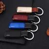 Brand New Mini Keychain Lighter Grinding Wheel Flint Butane No Gas Cigarette Lighter Leather Pendant Cigarette Lighter Men Gadgets