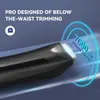 Elektrisk kroppshårtrimmer rakapparat vattentät ljumsk för män boll USB -laddning docka grooming kit utbytbar keramisk blad man h 240109