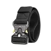 Véritable ceinture tactique à dégagement rapide en plein air ceinture en métal militaire doux véritable Nylon accessoires de sport hommes et femmes ceinture noire 240110