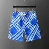 Men's and Women's Designer shorts Summer casual trend street wear Quick drying Swimsuit Khaki Plaid striped Print Beach Resort Beach Pants Asian size M-3XL