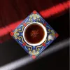 Table Mats 9.5x9.5cm Handmade Diamond Cup Coasters 6pcs Rich Colour And Shape Kitchen Met Home Decor