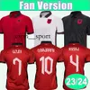 ESPNSPORT 23 24 ALBANIA 국가 대표팀 Uzuni Mens 축구 유니폼 Hys Lenjani Abrashi Ramadani Home Red White 3rd Black Football Shirts 유니폼