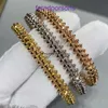 Fashion Bracelet Carter Ladies Rose Gold Silver Lady Bangle V Gold New Edition Bullet Head Bracelet Narrow Flexible Rivet High end Quality Have Gift Box