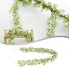 Fleurs décoratives 175cm guirlande d'eucalyptus artificielle rotin pour couronnes bricolage décorations de mariage arc mur toile de fond vert suspendu vigne fausse