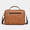 Luxe Merk heren designer tas Vintage Schoudertas PU Leer Messenger Mode Crossbody Mannelijke Handtas Voor IPAD 240110