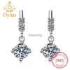 Stud Oyino NOUVEAU S925 Sterling Argent Moissanite Gland Simple Mode Haute Sensation Anti-Allergie Boucles D'oreilles pour Les Femmes YQ240110