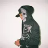 Grunge Y2k Clothes Rhinestone Skeleton Mens Hoodie Goth Full Zip Tops Punk Jackets Sweatshirts Sudaderas Autumn Winter 24011011